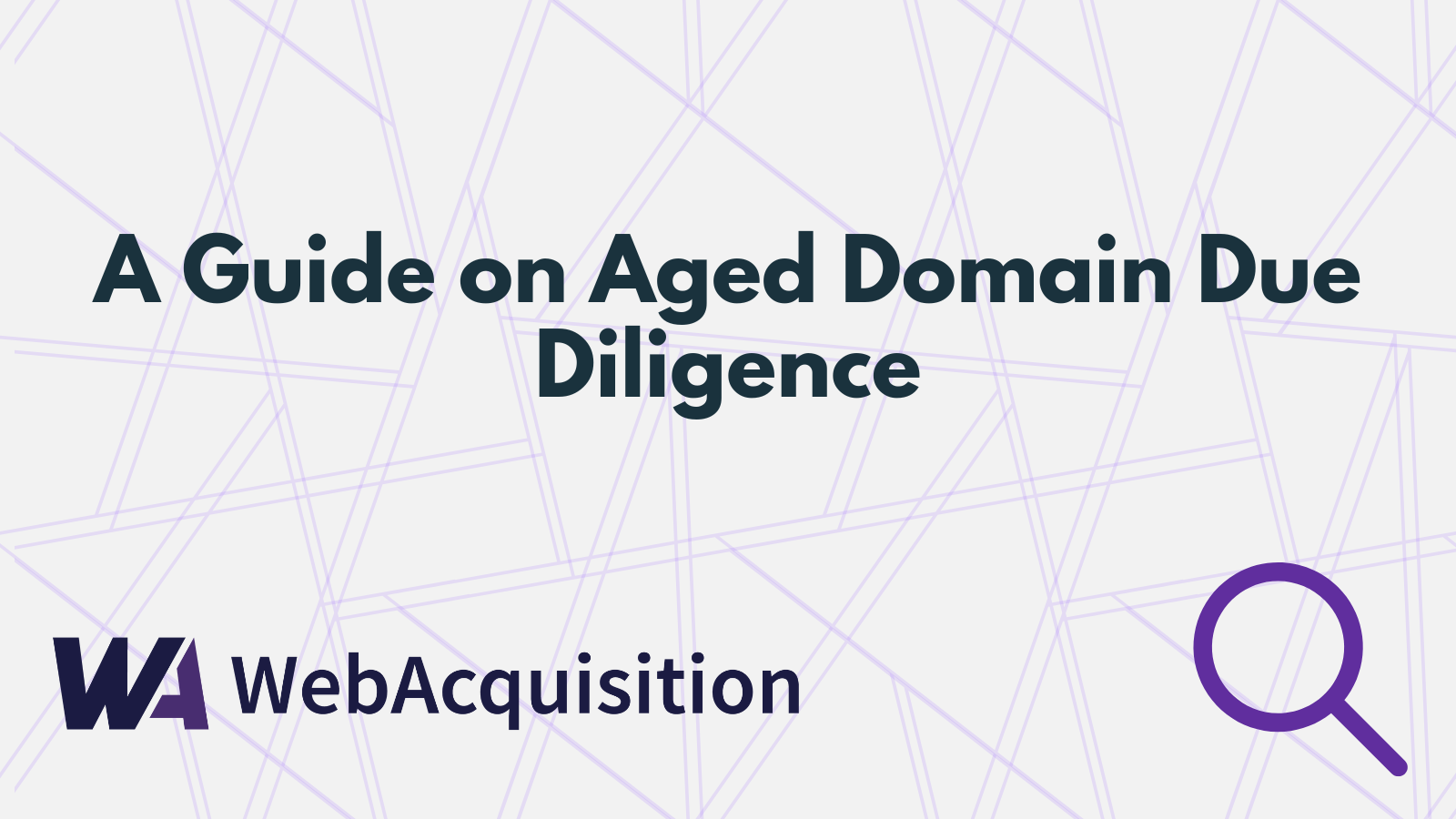 A guide on aged domain due diligence